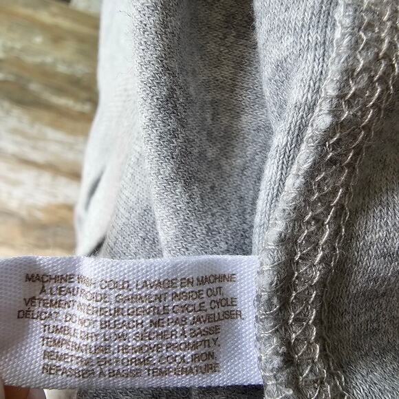 Skin Micro French Terry Robe Heather Grey Size S - Picture 7 of 7